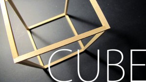 cube i træ - smykkeholder