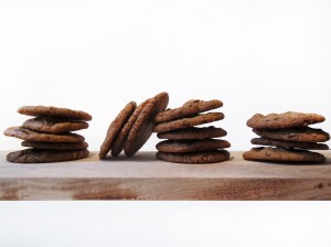opskrift på lækre og nemme cookies med chokolade og nødder